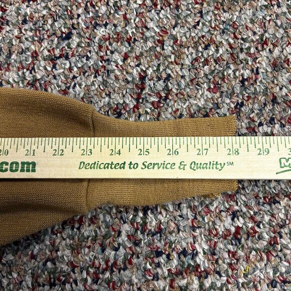 VTG 80s Izod Lacoste Men's Camel Tan Orlon Acrylic LS Cardigan Sweater Size XL - Picture 13 of 13